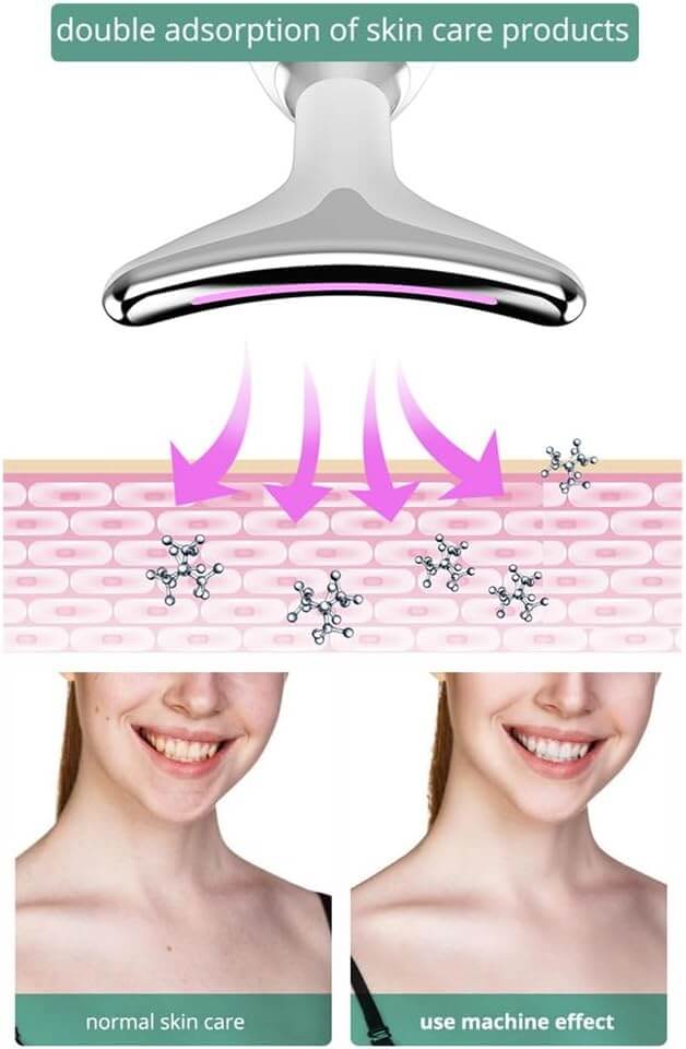 3-Mode EMS Beauty Device for Face and Neck Wrinkle Removal (Double Chin, Sagging, Wrinkles)