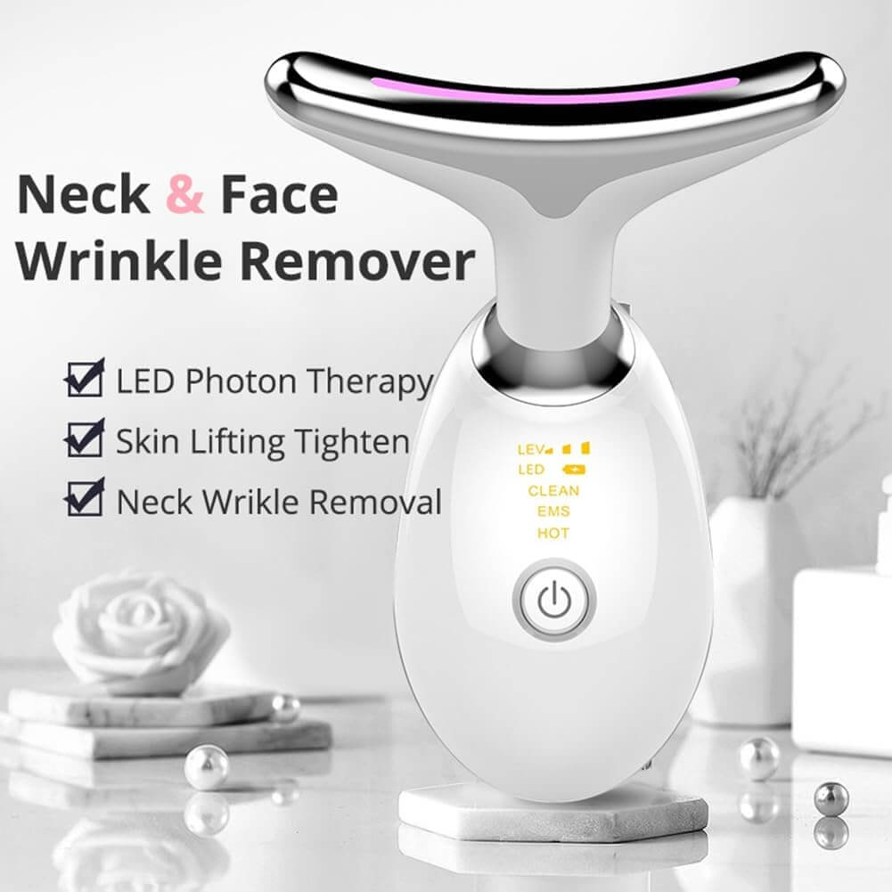 3-Mode EMS Beauty Device for Face and Neck Wrinkle Removal (Double Chin, Sagging, Wrinkles)