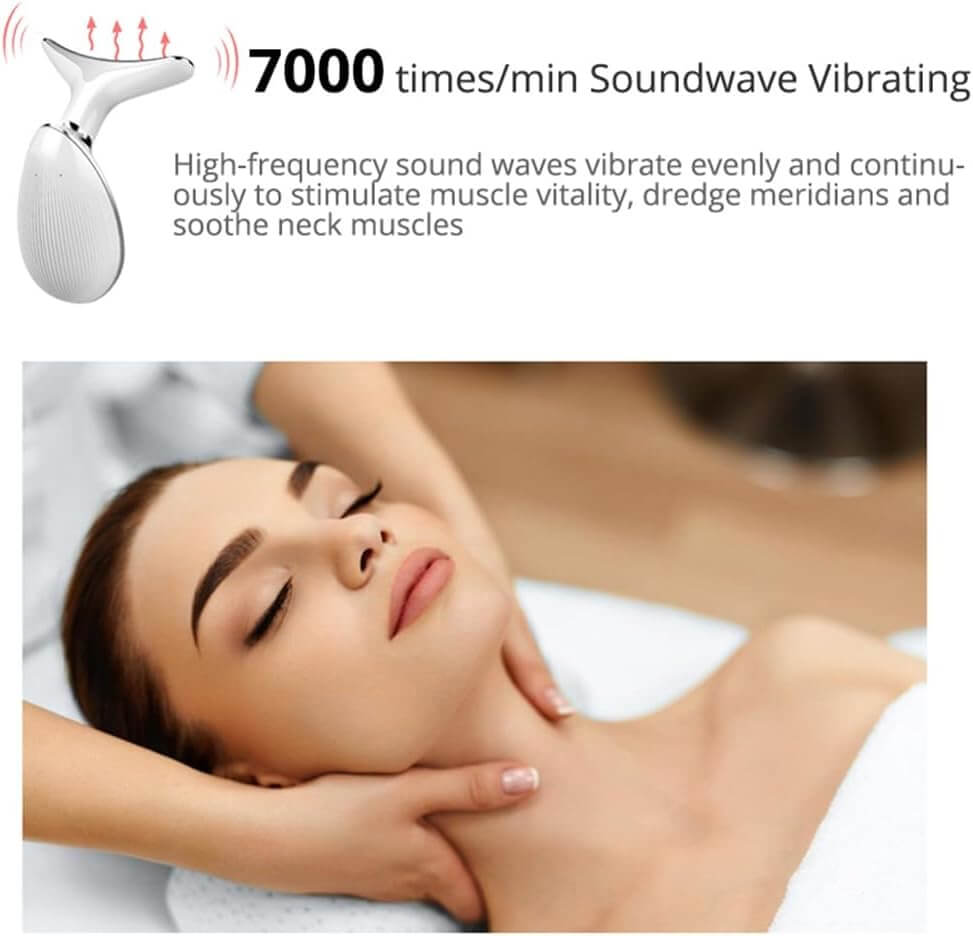 3-Mode EMS Beauty Device for Face and Neck Wrinkle Removal (Double Chin, Sagging, Wrinkles)