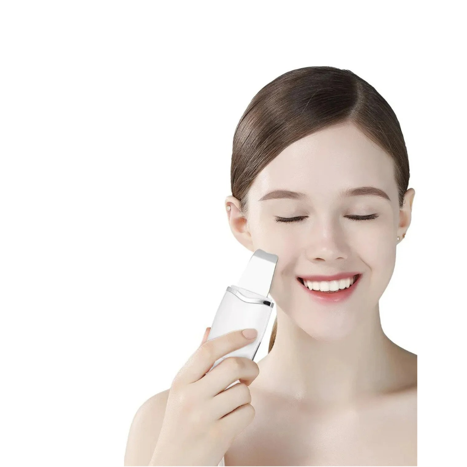 Ultrasonic Facial Cleansing Spatula (Scrubber) - Blackhead Remover, Deep Cleaner & Skin Tightening