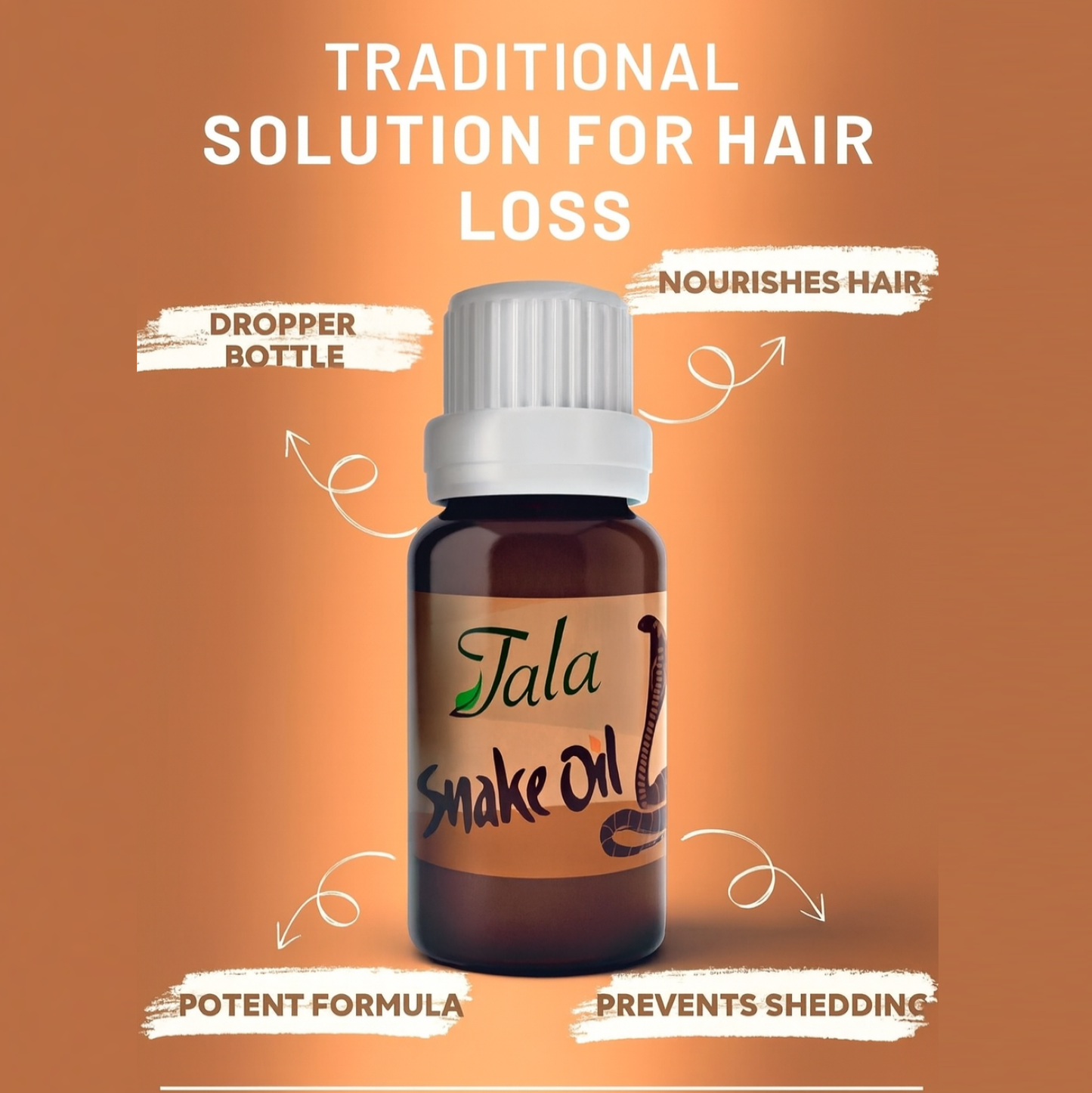 Snake Oil Anti-Hair Loss Nourishing & Repairing Hair Care Oil 20 ml