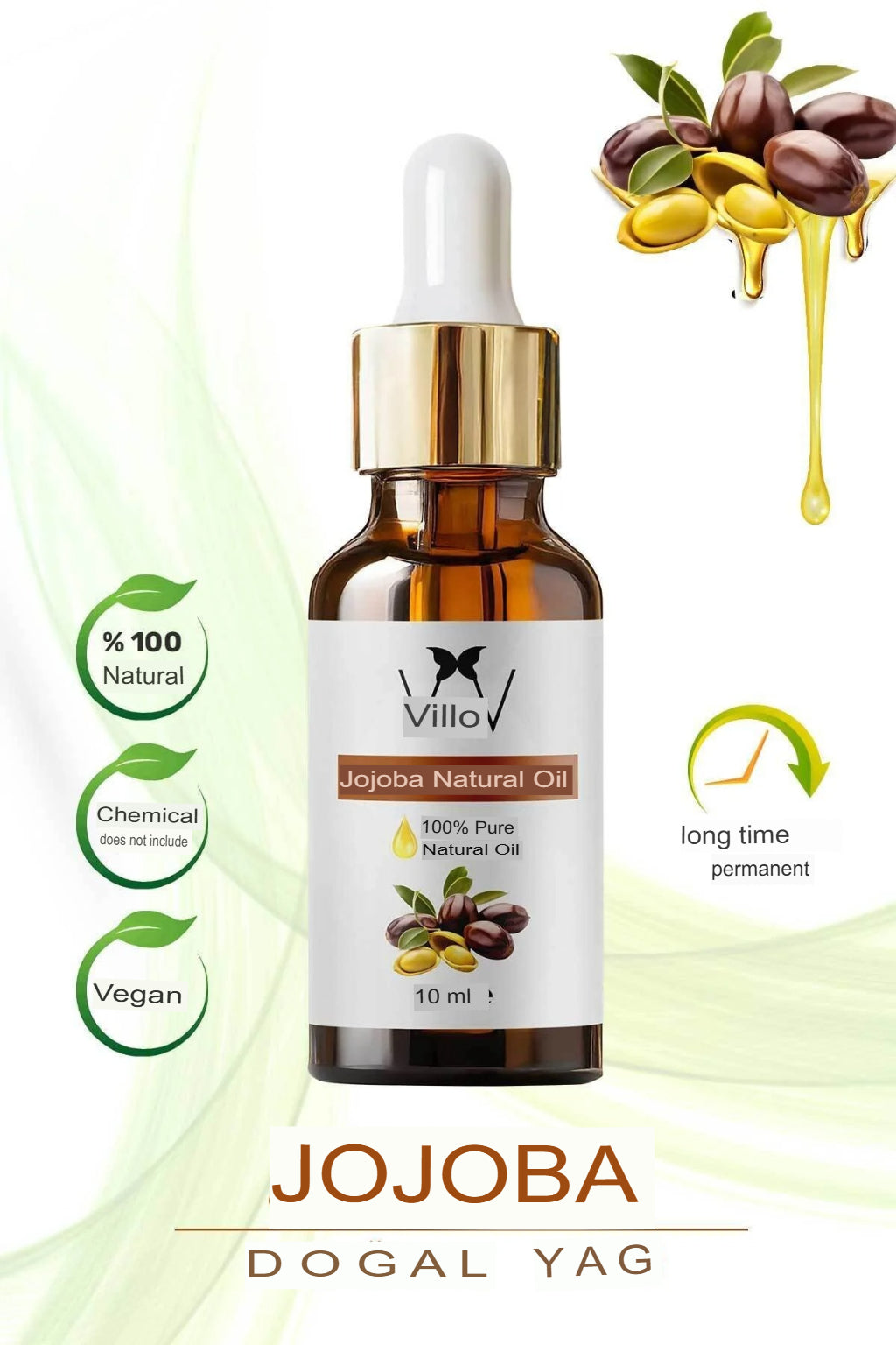 Jojoba Oil – Deep Hydration & Skin Balancing Care 10 ml