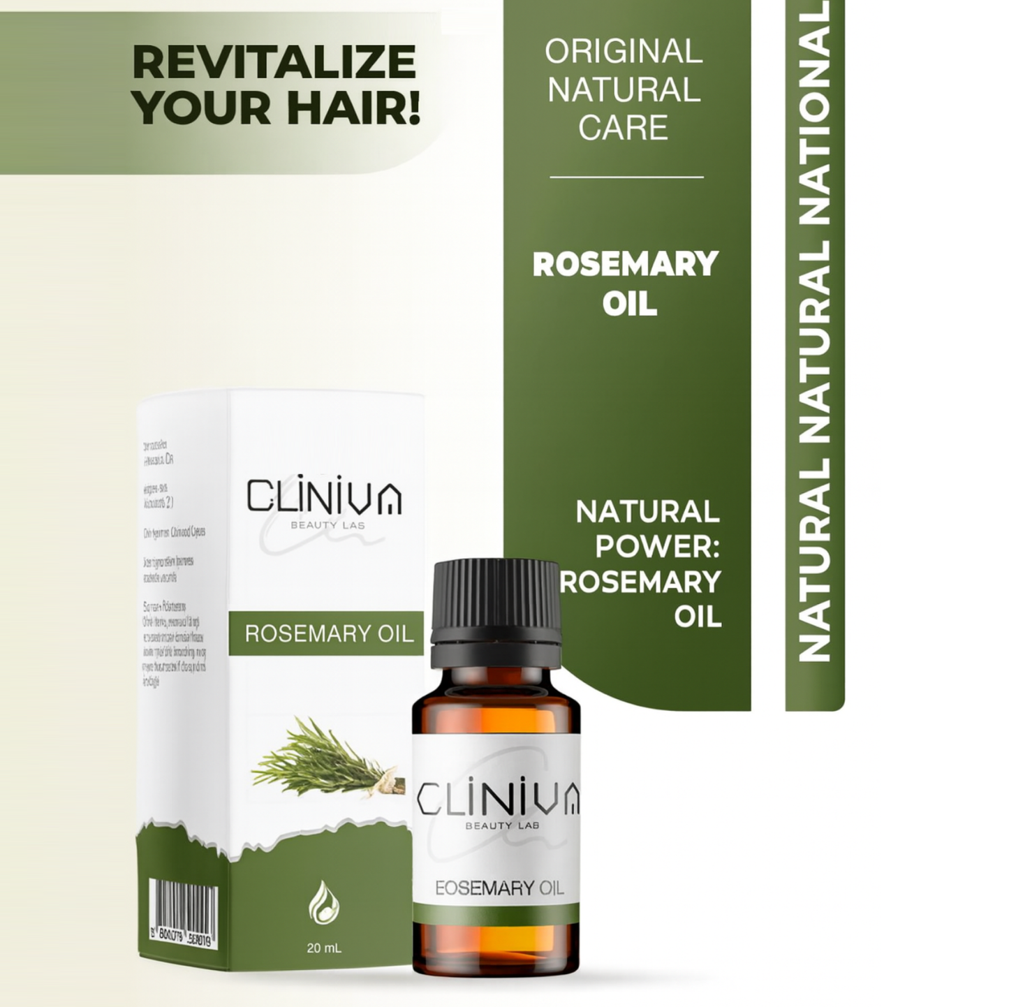 Rosemary Oil 20ml – 100% Pure & Natural – Hair Growth Effect