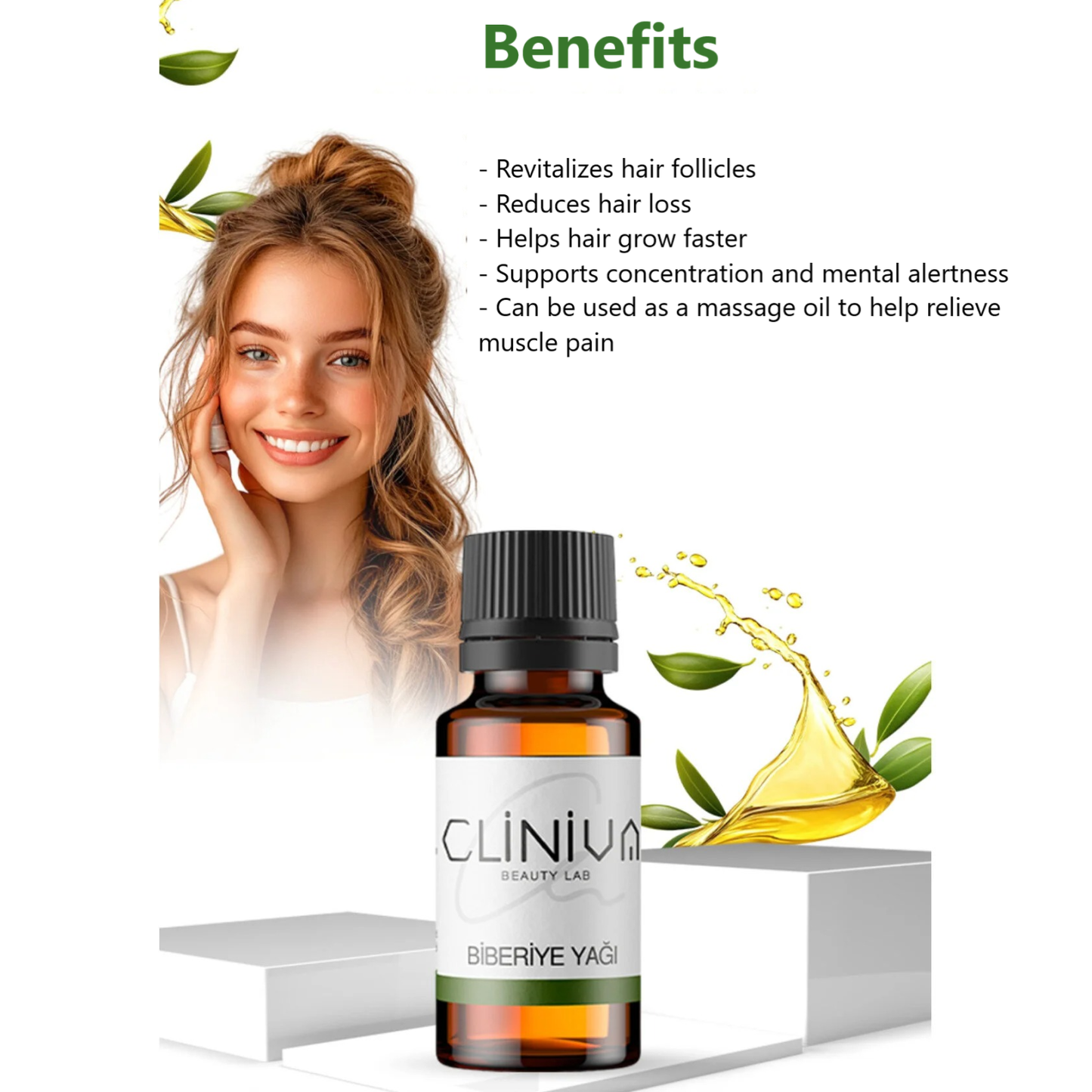 Rosemary Oil 20ml – 100% Pure & Natural – Hair Growth Effect