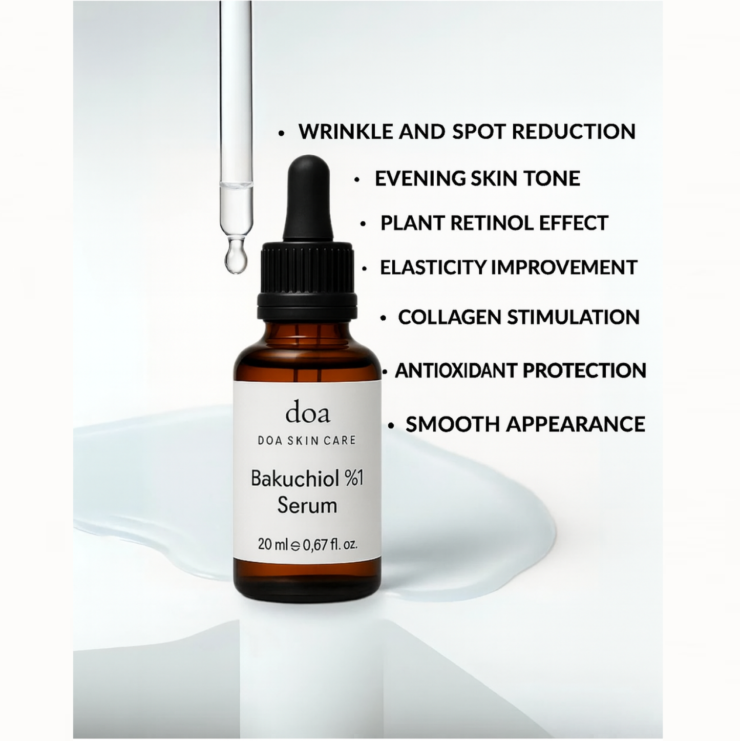 Plant-Based Bakuchiol 1% Serum – Retinol Alternative 20ml