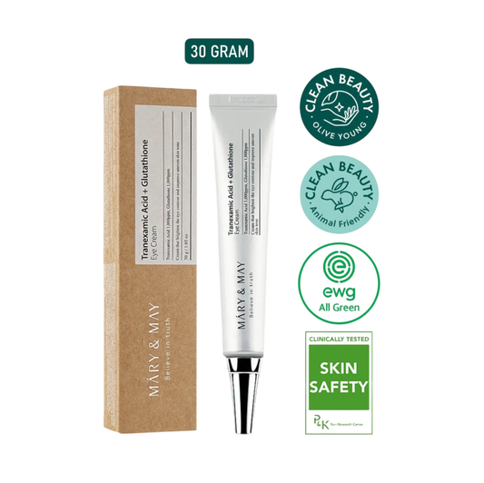 Tranexamic Acid + Glutathione Brightening Eye Cream 30 g – Reduces Dark Circles, Evens Skin Tone & Revitalizes Tired Eyes