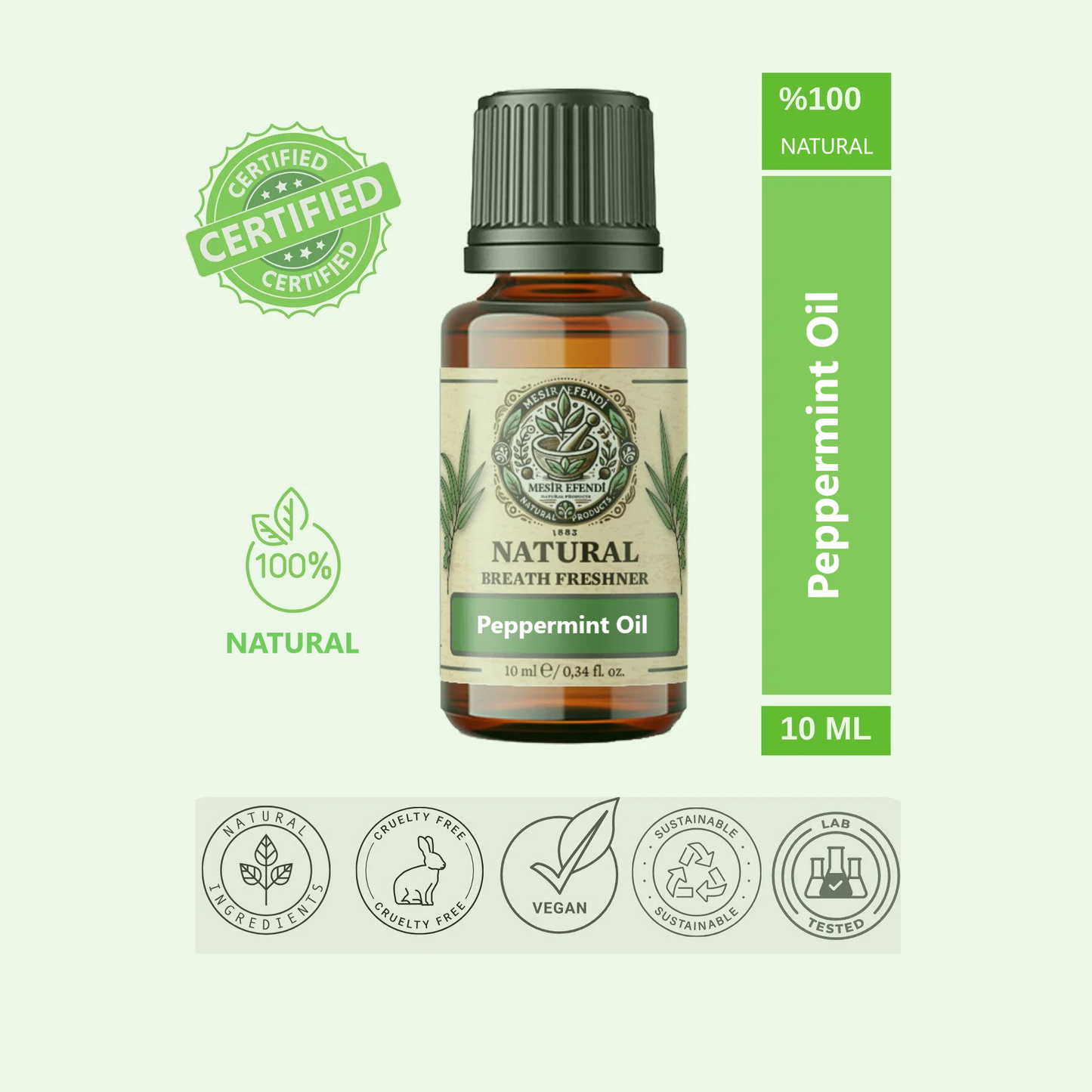 Peppermint Oil – Refreshing, Breath-Opening & Natural Wellness Care 10ml