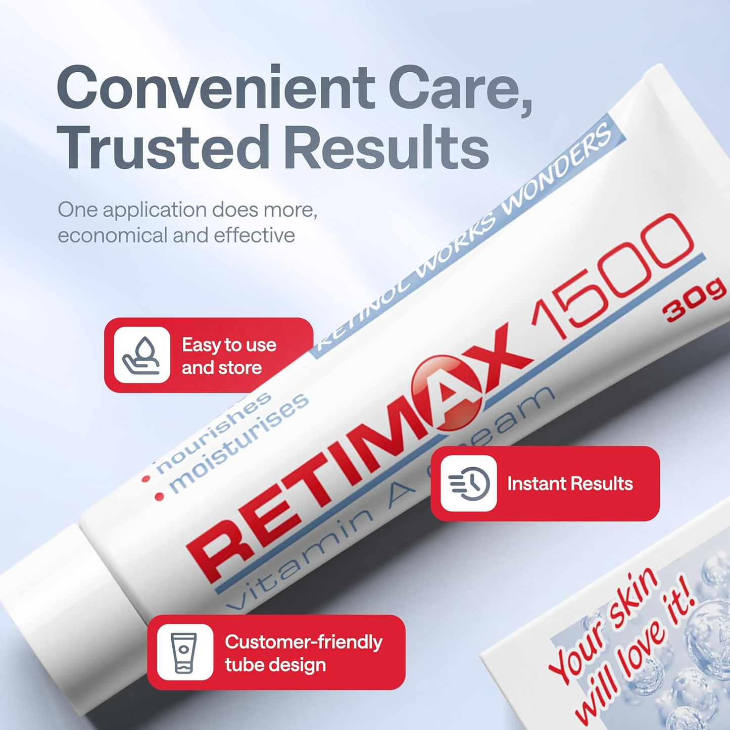 Retimax 1500 Retinol – Retinol %0.045 Care for Dry and Sensitive Skin & Skin Renewing, Moisturizing Formula – 30g