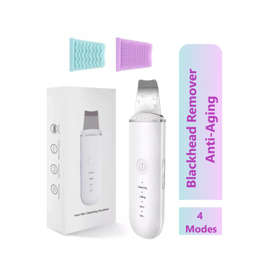 Ultrasonic Facial Cleansing Spatula (Scrubber) - Blackhead Remover, Deep Cleaner & Skin Tightening